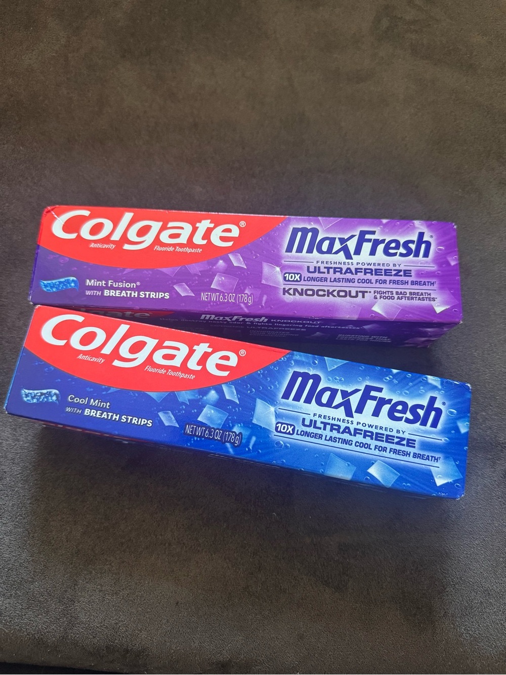 2 Brand New Colgate MaxFresh Toothpaste Tubes – 6.3 oz